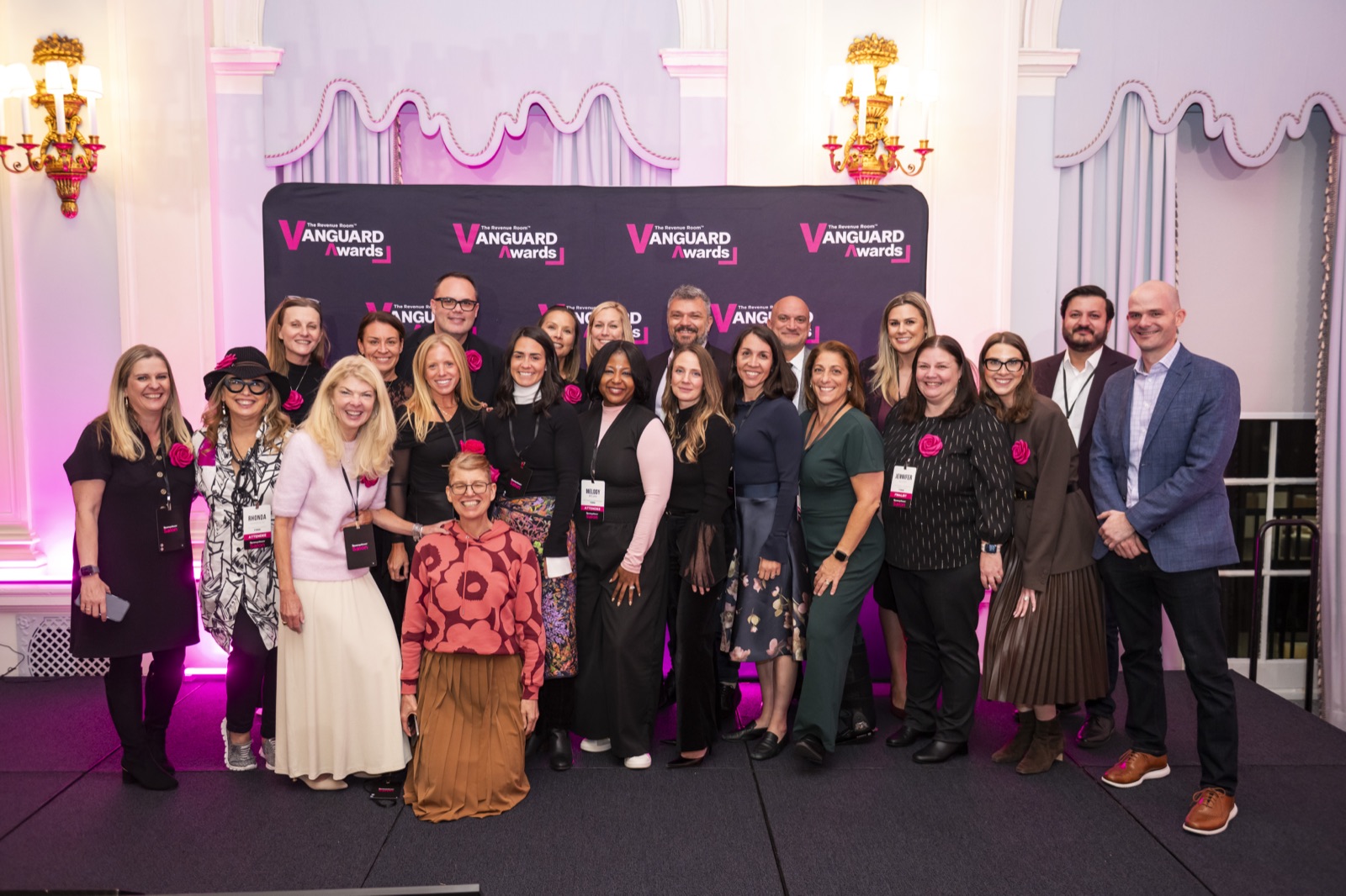 2026 Vanguard Award honorees together on stage