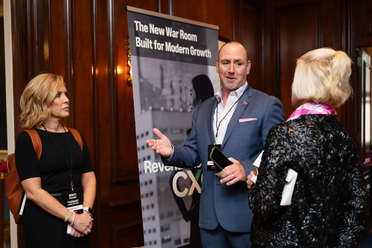 Revenue Room CXO members networking at Salon event