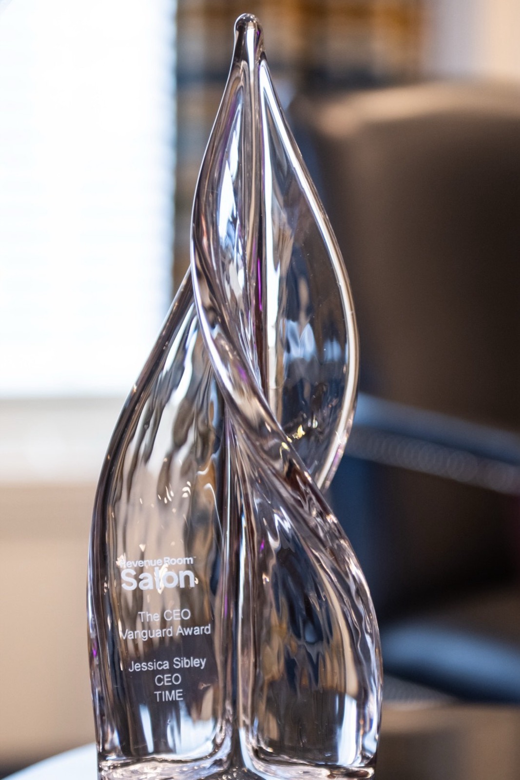 The Vanguard Award, engraved for the CEO Vanguard Award